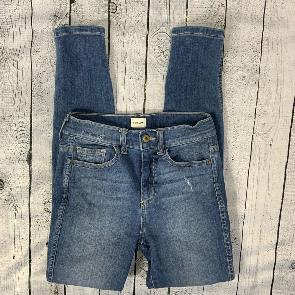 SNEAK PEEK high rise skinny jeans